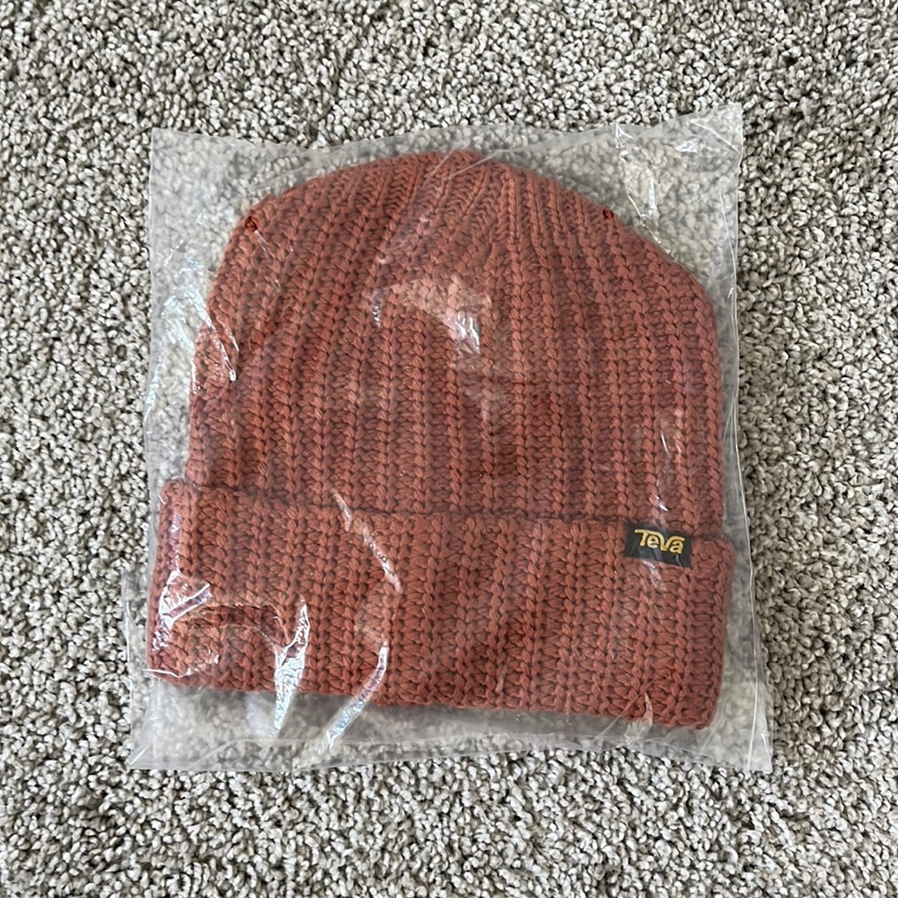 Never worn Teva beanie